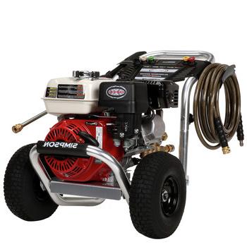 PRESSURE WASHERS AND ACCESSORIES | Simpson 60735 Aluminum 3400 PSI 2.5 GPM Professional Gas Pressure Washer with CAT Triplex Pump (CARB)